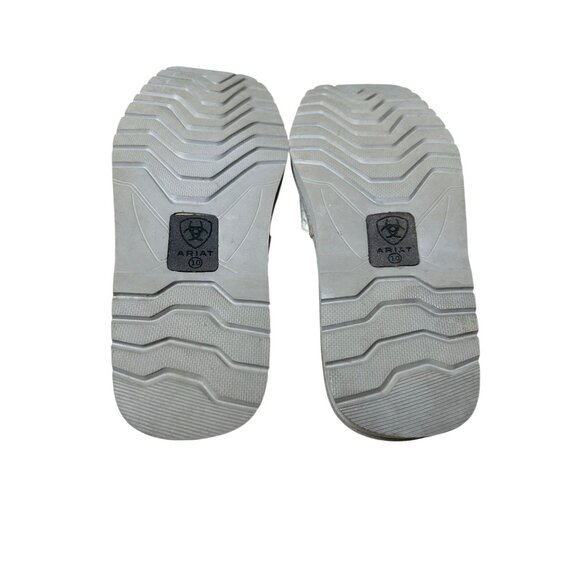 ARIAT Jackie Metallic Gray Snake Print Suede Leather Women's Slippers Sz 10 - Picture 11 of 14